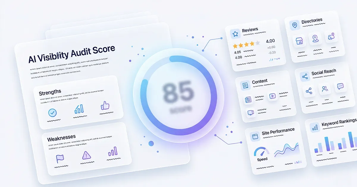 AI visibility audit report example