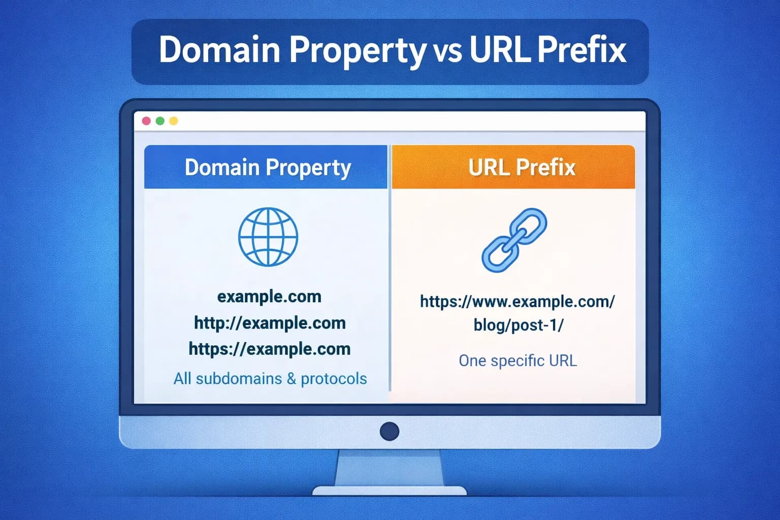 Domain vs URL Prefix in Google Search Console